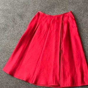 Elegant Red Women's Skirt